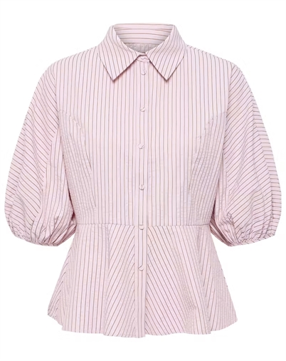 Fransa - FRKiara Skjorte - Rose Smoke Stripe